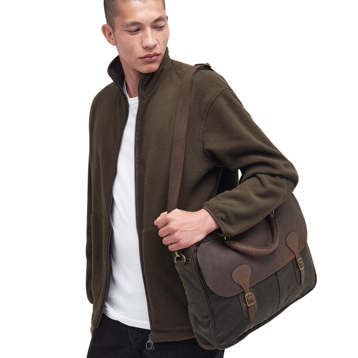 Barbour wax leather Briefcase Olive, Great, slim briefcase. Aktentasche. Sehr gut gemacht und schön detailliert