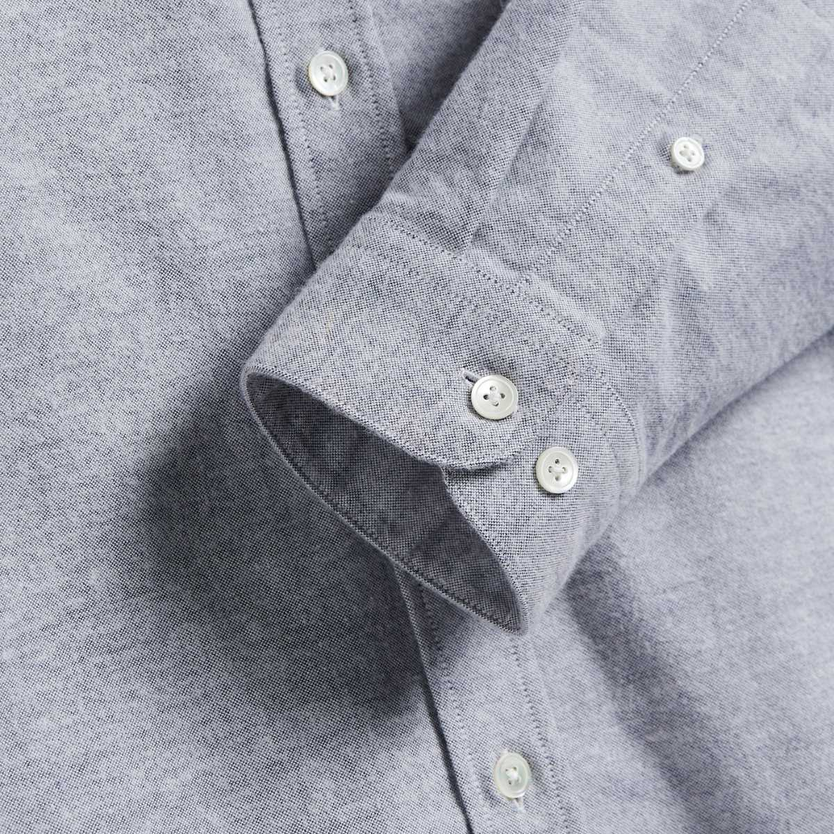 Portuguese Flannel Brushed Oxford Shirt, hergestellt aus den feinsten exklusiven Stoffen