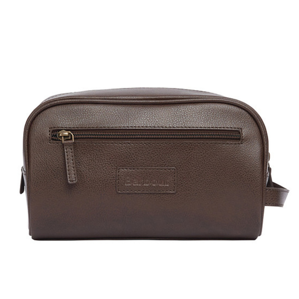 Barbour Leather Wash Bag Dark Brown Luxus Kosmetiktasche aus Leder BeauBags