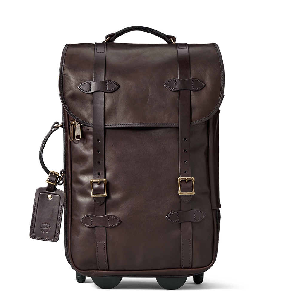 filson weatherproof leather satchel