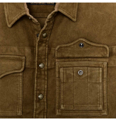 Filson Beartooth Jac Shirt Marsh Olive Blanket Stripe front