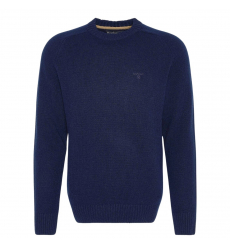 Barbour Holden Half Zip Lambswool Sweater Navy