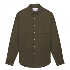 Portuguese Flannel Teca Cotton-Flannel Shirt Olive