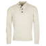 Barbour Patch Half Button Lambswool Sweater Pearl