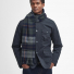 Barbour Brack Patchwork Tartan Scarf Navy/Dark Ginger