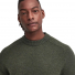 Barbour Grangetown Merino Crew Neck Sweater Mid Olive model