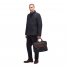 Barbour Wax Leather Briefcase Navy