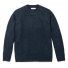 Filson Irish Wool 5 Gauge Sweater Blue/Green Melange front