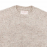 Filson Irish Wool 5 Gauge Sweater Natural/Brown Melange front detail