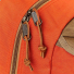 Filson Surveyor 36L Backpack Dark Tan/Flame zipper detail