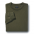 Filson Waffle Knit Thermal Crew Mossy Rock folded