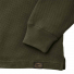 Filson Waffle Knit Thermal Crew Mossy Rock front detail