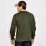 Filson Waffle Knit Thermal Crew Mossy Rock wearing back