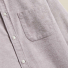 Portuguese Flannel Brushed Oxford Shirt Bordeaux detail