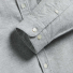 Portuguese Flannel Brushed Oxford Shirt Moss Green detail