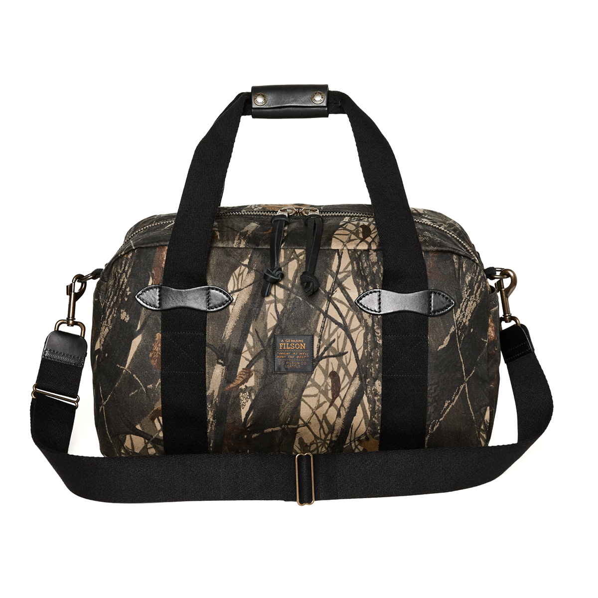 Filson Tin Cloth Small Duffle Bag Realtree Hardwoods Camo