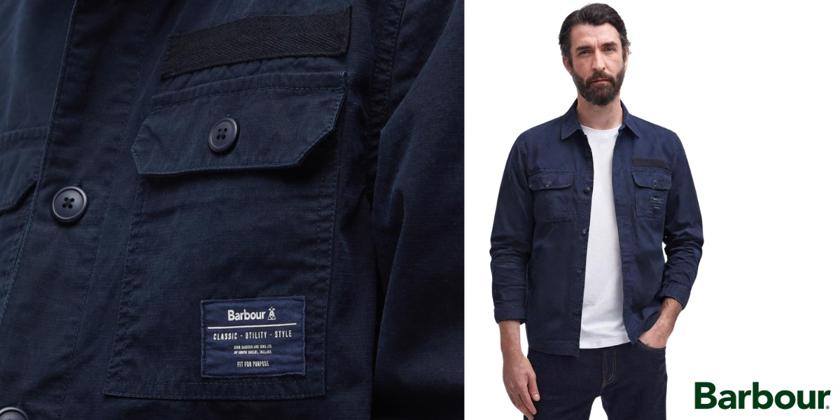 Barbour Bidlam Canvas Overshirt Navy, the perfect overshirt for every occasion