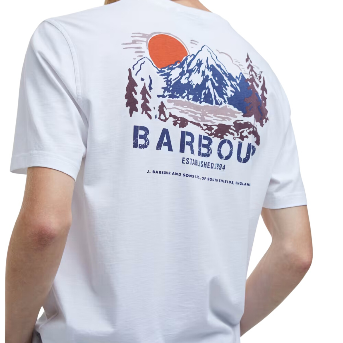 Barbour Perham Relaxed Fit Graphic Shirt White 