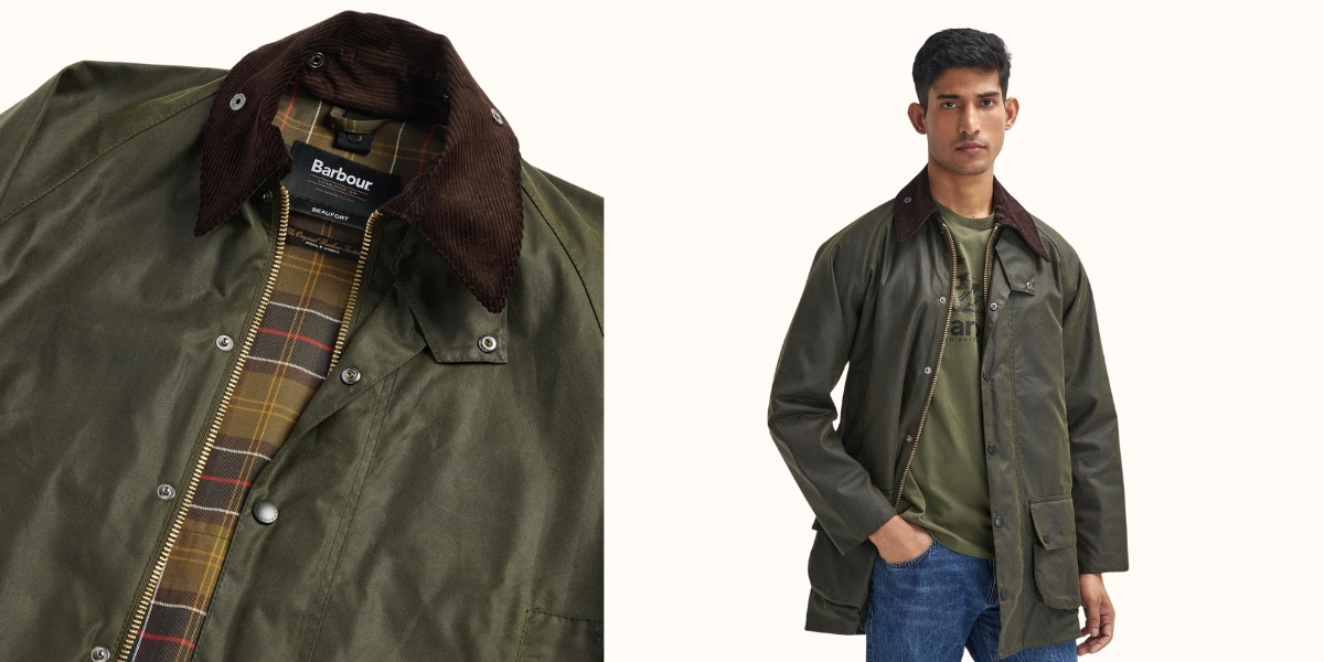 Barbour Beaufort Wax Jacket Archive Olive