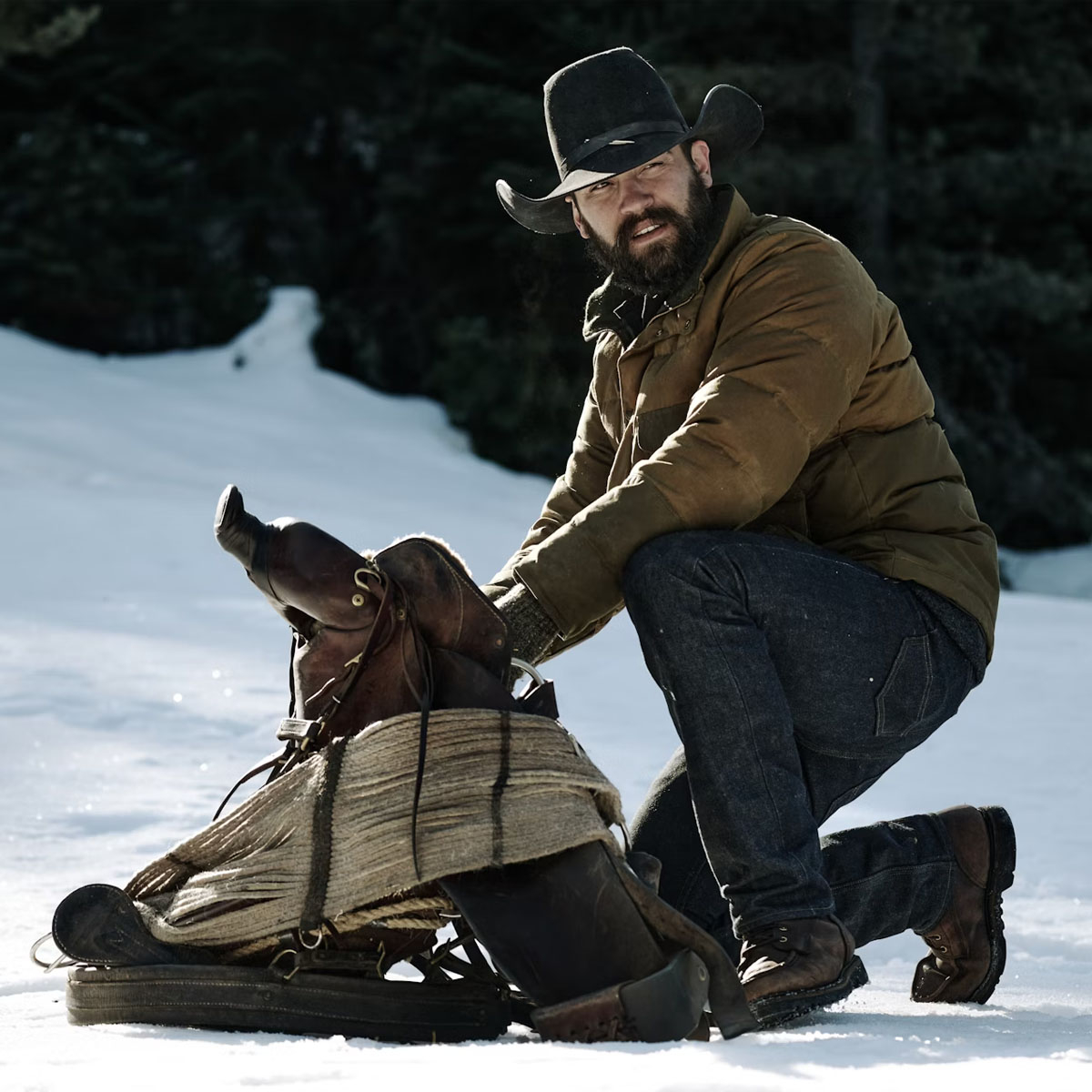 Filson Down Cruiser Jacket Dark Tan, außergewöhnlich warm und strapazierfähig