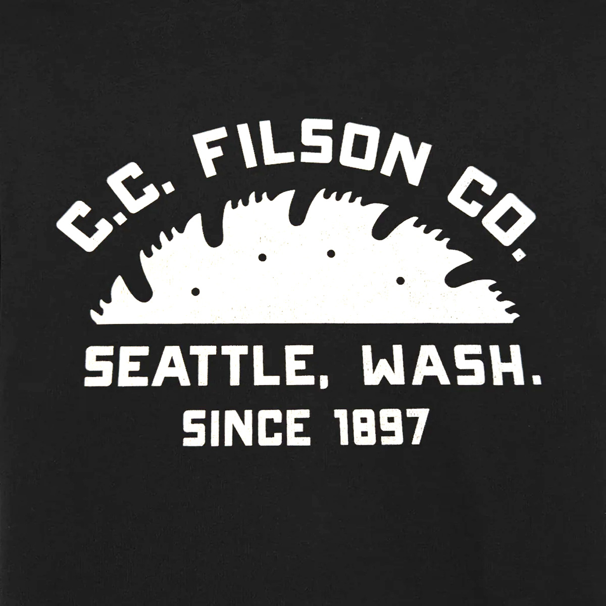 Filson Seattle Graphic T-Shirt Black, detail