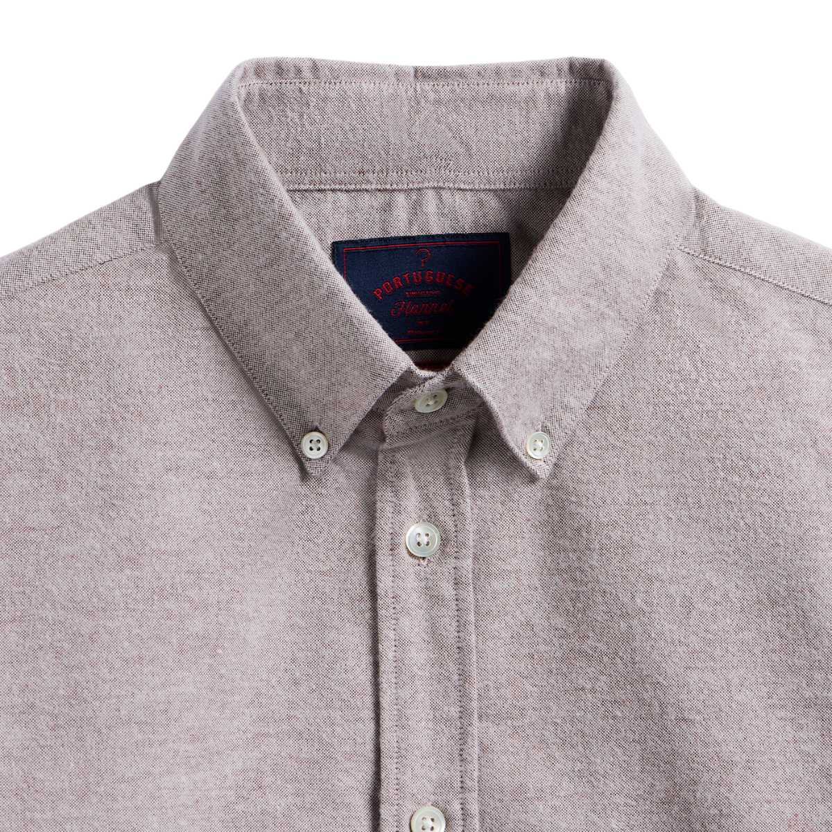 Portuguese Flannel Brushed Oxford Shirt, hergestellt von Handwerksmeistern in den alten Städten Nordportugals