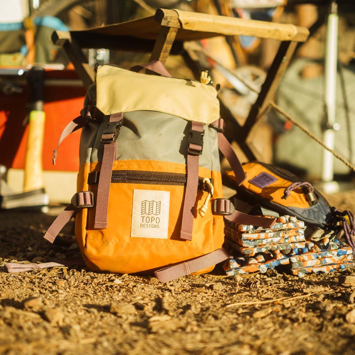 Topo Designs Rover Pack Classic Beetle/Spice, der ideale Rucksack für den täglichen Gebrauch