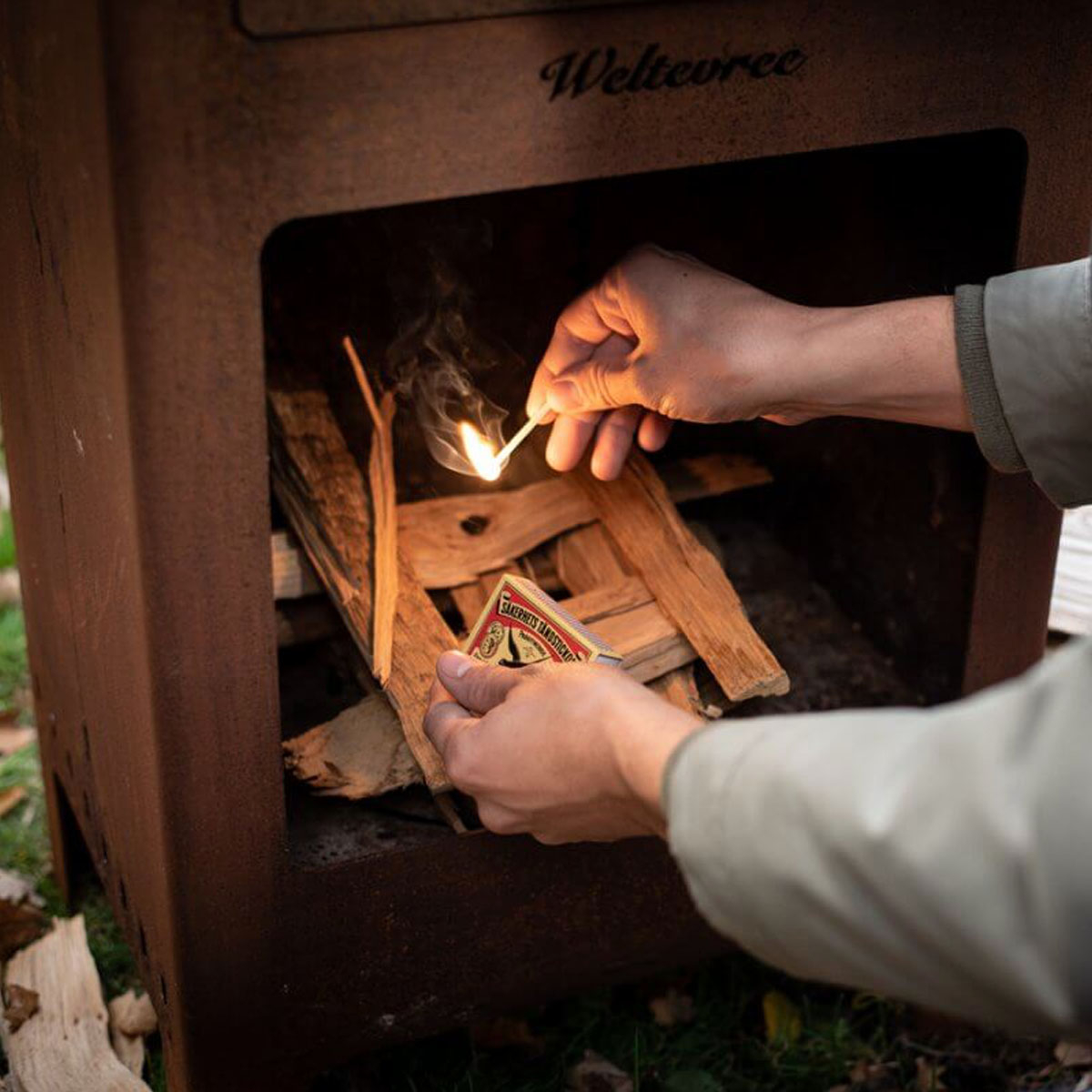 Weltevree Outdoor-Ofen, Erleben Sie die Vielseitigkeit des holzbefeuerten Outdoor-Ofens