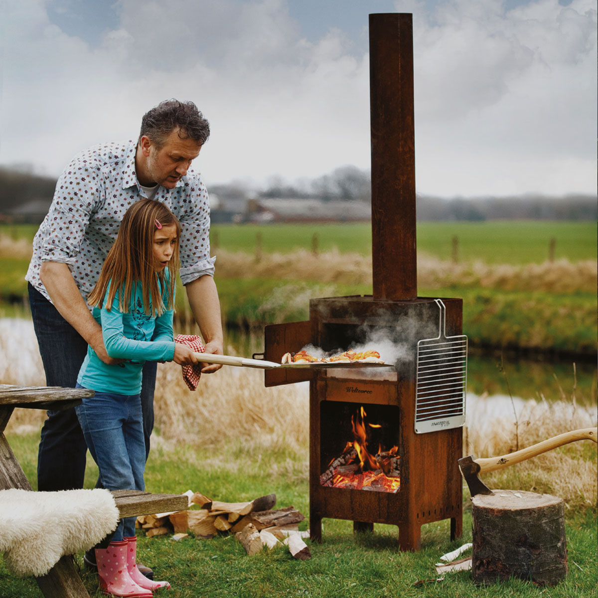 Weltevree Outdooroven, Gartenherd, Pizzaofen und Grill in einem!